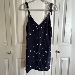 Topshop Navy Star Mini Dress